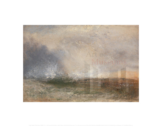 Stormy Sea Breaking on a Shore
