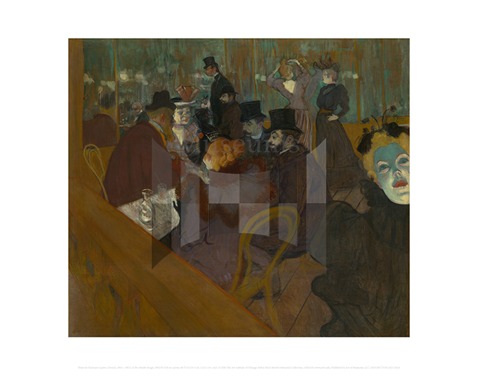 At the Moulin Rouge, Henri de Toulouse-Lautrec 