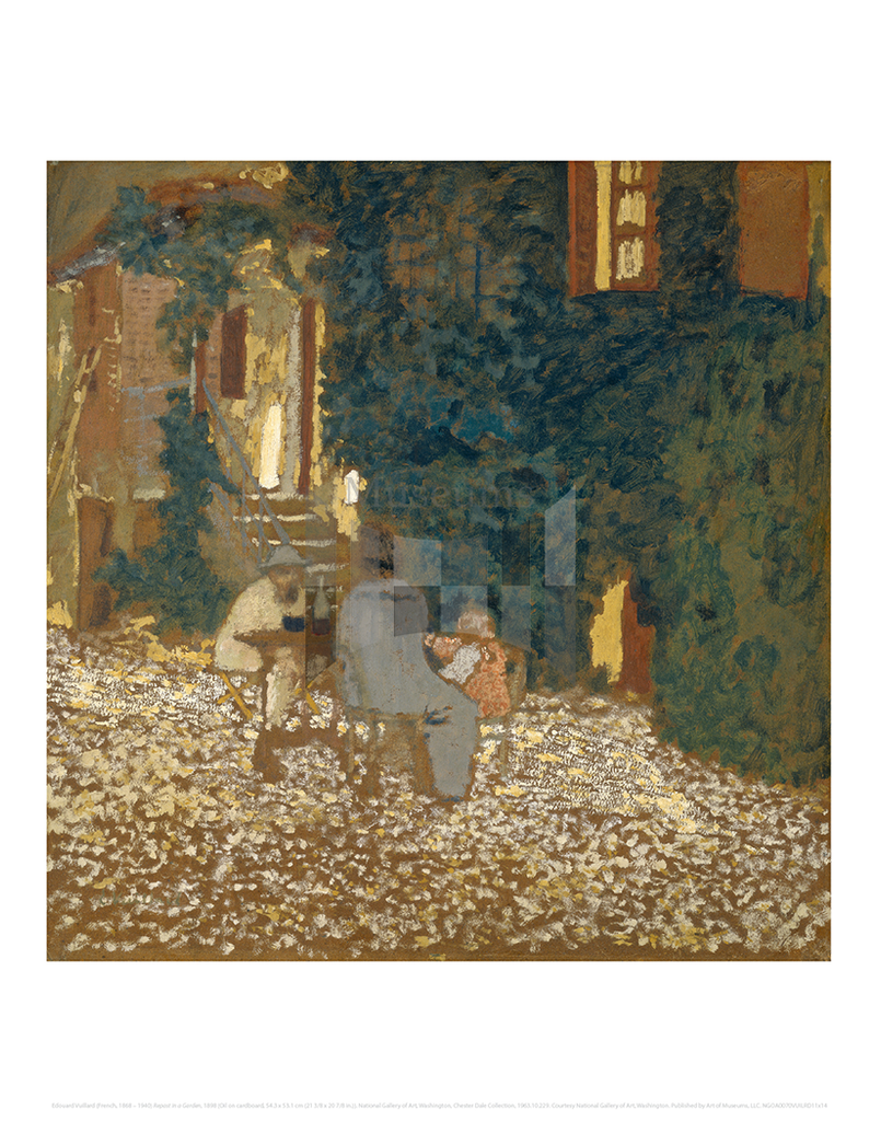 Repast in a Garden, Edouard Vuillard 